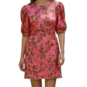 Flying Tomato Pink and Red Floral Dress Size M